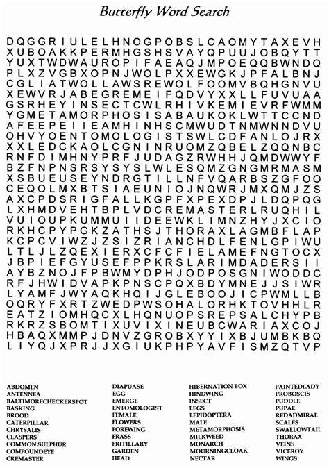 Printable Difficult Word Searches